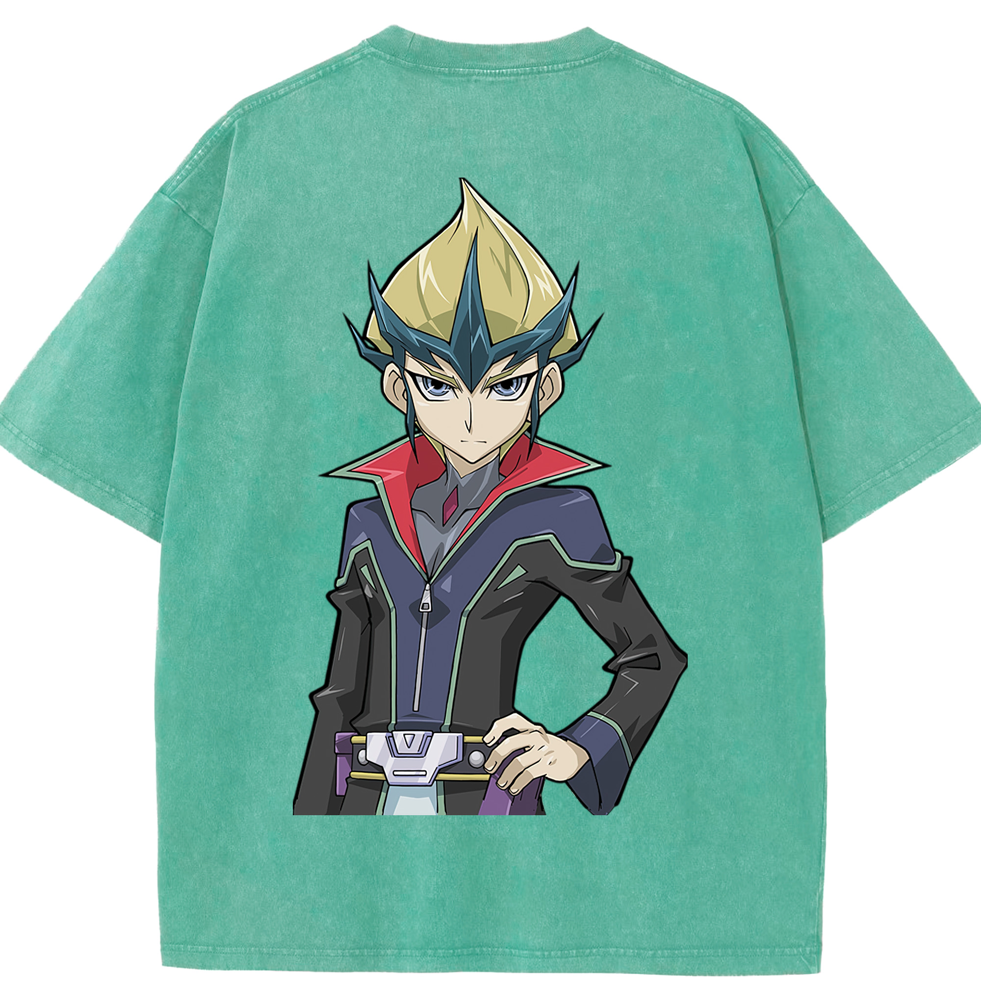 （画像用） 遊☆戯☆王 Yu-Gi-Oh! 綿100% ヴィンテージ風 半袖Tシャツ（背面プリント）